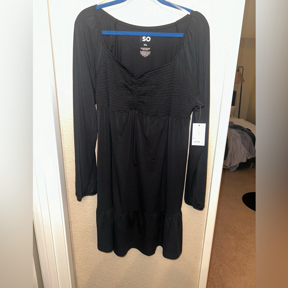 Long Sleeve Black Dress